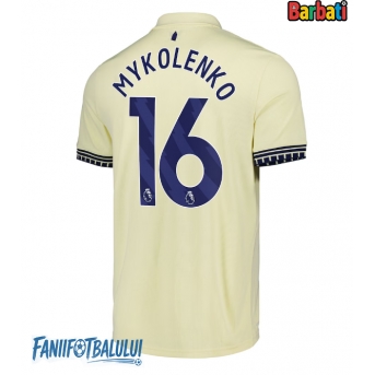 Everton Vitaliy Mykolenko #16 Tricou Fotbal Replică 2025-26 Barbati Deplasare